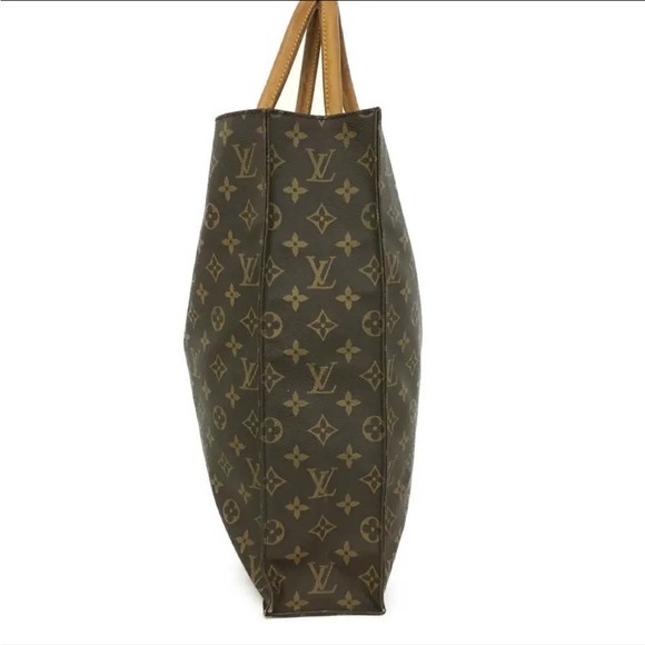 Big Louis Vuitton Monogram Tote Bag: Sac Plat - Picture 3 of 5